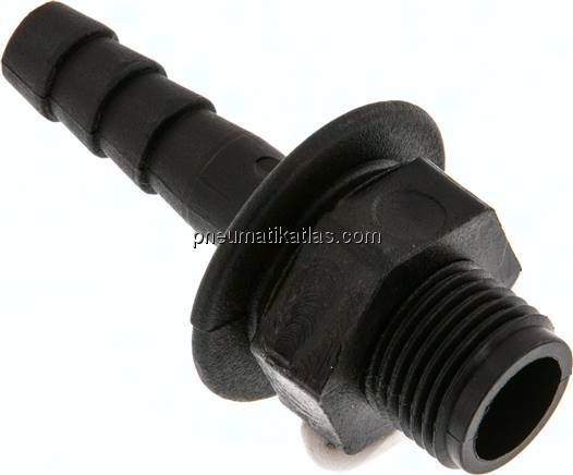 Gewindetülle G 1/2"-13 (1/2")mm, Polypropylen (schwarz)