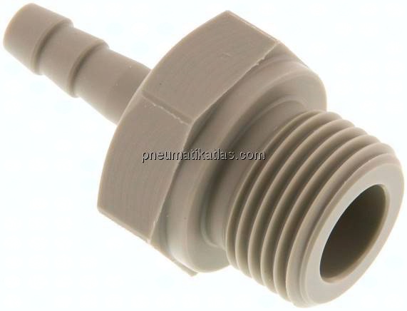 Gewindetülle G 1/2"-6 (1/4")mm, Polypropylen (beige)