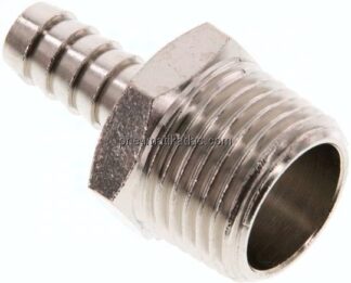 Gewindetülle R 1/2"-9 (3/8")mm, Messing vernickelt