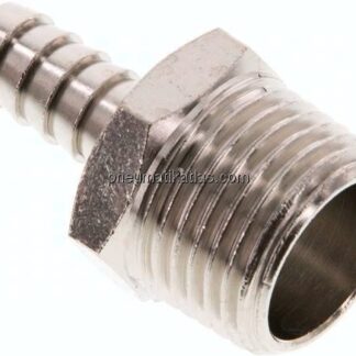 Gewindetülle R 1/2"-9 (3/8")mm, Messing vernickelt