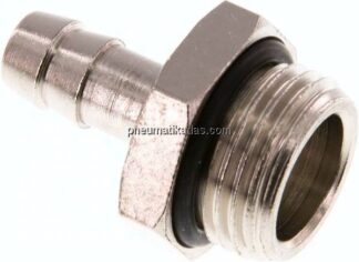 Gewindetülle mit O-Ring G 1/2"-9 (3/8")mm, Messing vernickelt