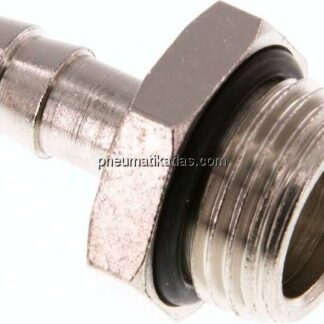 Gewindetülle mit O-Ring G 1/2"-9 (3/8")mm, Messing vernickelt