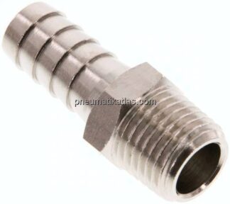 Gewindetülle R 1/4"-10mm, Messing vernickelt