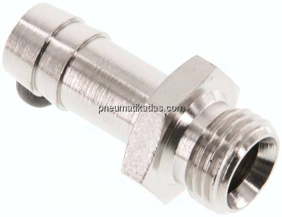 Gewindetülle G 1/4"-10mm, Messing vernickelt