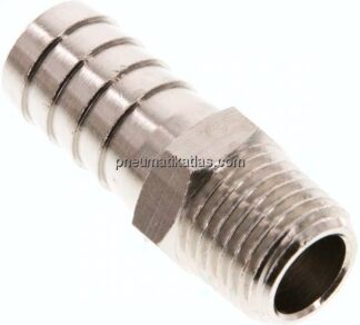 Gewindetülle R 1/4"-12mm, Messing vernickelt