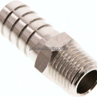 Gewindetülle R 1/4"-12mm, Messing vernickelt