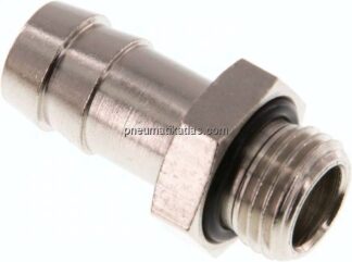Gewindetülle mit O-Ring G 1/4"-12mm, Messing vernickelt