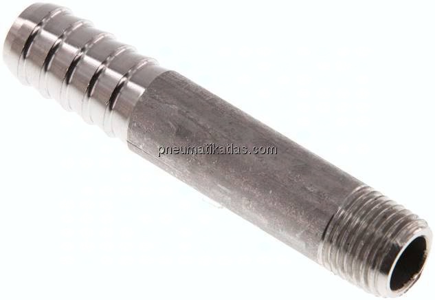 Gewindetülle ohne Bund R 1/4"-13 (1/2")mm, 1.4571