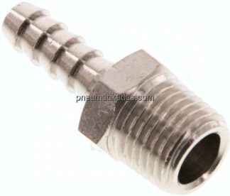 Gewindetülle R 1/4"-6 (1/4")mm, Messing vernickelt