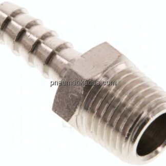 Gewindetülle R 1/4"-6 (1/4")mm, Messing vernickelt