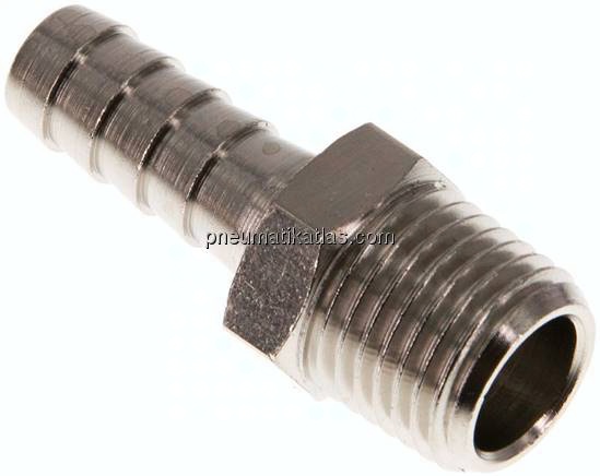 Gewindetülle R 1/4"-8 (5/16")mm, Messing vernickelt