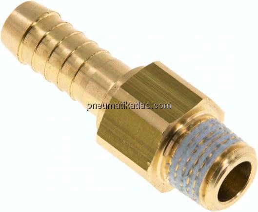Gewindetülle, drehbar R 1/4"-9 (3/8")mm, Messing, PN 12