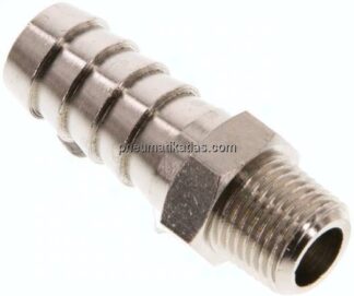 Gewindetülle R 1/8"-10mm, Messing vernickelt