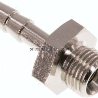 Gewindetülle G 1/8"-4mm, Messing vernickelt