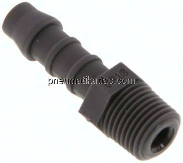 Gewindetülle R 1/8"-6 (1/4")mm, PA 6