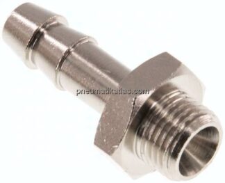 Gewindetülle G 1/8"-6 (1/4")mm, Messing vernickelt