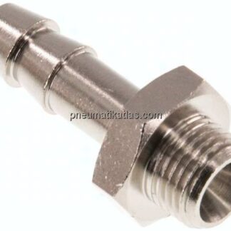 Gewindetülle G 1/8"-6 (1/4")mm, Messing vernickelt