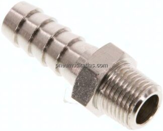 Gewindetülle R 1/8"-8 (5/16")mm, Messing vernickelt
