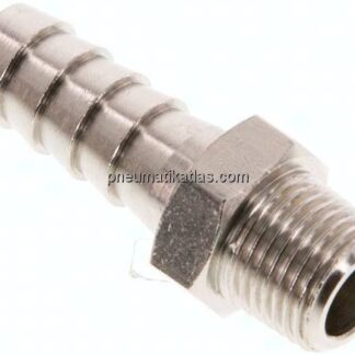 Gewindetülle R 1/8"-8 (5/16")mm, Messing vernickelt