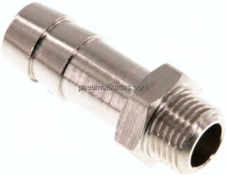Gewindetülle G 1/8"-9 (3/8")mm, Messing vernickelt
