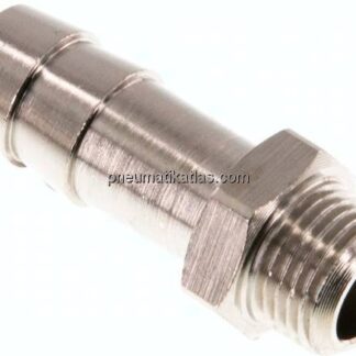 Gewindetülle G 1/8"-9 (3/8")mm, Messing vernickelt