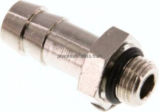 Gewindetülle mit O-Ring G 1/8"-9 (3/8")mm, Messing vernickelt