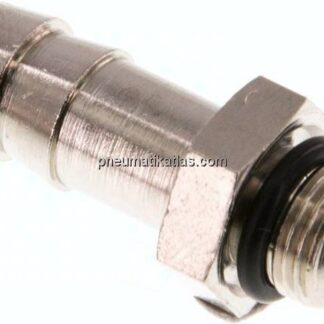 Gewindetülle mit O-Ring G 1/8"-9 (3/8")mm, Messing vernickelt