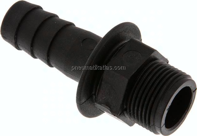 Gewindetülle G 3/4"-19 (3/4")mm, Polypropylen (schwarz)