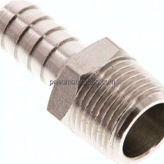Gewindetülle R 3/8"-10mm, Messing vernickelt