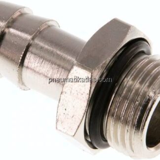 Gewindetülle mit O-Ring G 3/8"-12mm, Messing vernickelt