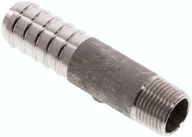Gewindetülle ohne Bund R 3/8"-16 (5/8")mm, 1.4571