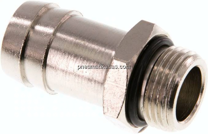 Gewindetülle mit O-Ring G 3/8"-16 (5/8")mm, Messing vernickelt