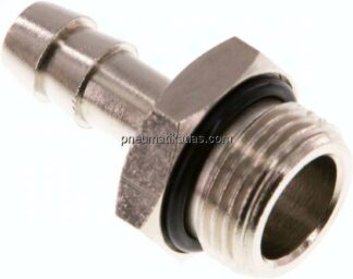 Gewindetülle mit O-Ring G 3/8"-8 (5/16")mm, Messing vernickelt