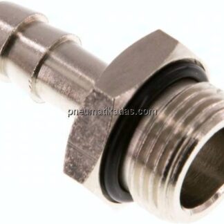 Gewindetülle mit O-Ring G 3/8"-8 (5/16")mm, Messing vernickelt