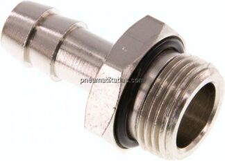 Gewindetülle mit O-Ring G 3/8"-9 (3/8")mm, Messing vernickelt