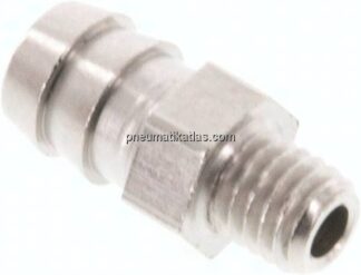 Gewindetülle M 5-6 (1/4")mm, Messing vernickelt