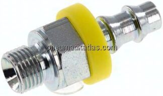 Steckanschluss G 1/8" AG (60° Konus), 6,4mm GSP-Schlauch