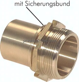 Gewindetülle, EN14420-5 G 1"-25 (1")mm, Messing