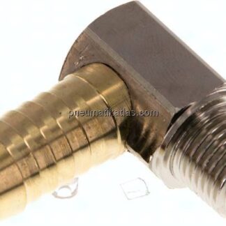 Winkel-Gewindetülle R 1/4"-13 (1/2")mm, Messing