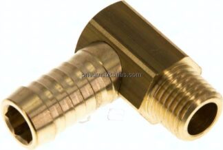 Winkel-Gewindetülle M 14x1,5 (konisch)-13 (1/2")mm, Messing
