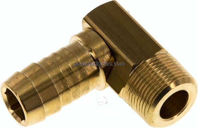 Winkel-Gewindetülle M 24x1,5 (konisch)-19 (3/4")mm, Messing