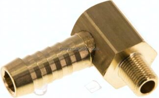 Winkel-Gewindetülle M 8x0,75 (konisch)-9 (3/8")mm, Messing