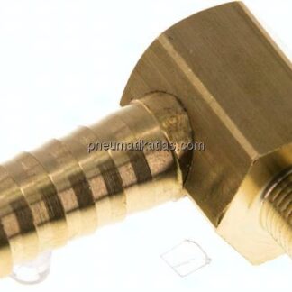 Winkel-Gewindetülle M 8x0,75 (konisch)-9 (3/8")mm, Messing