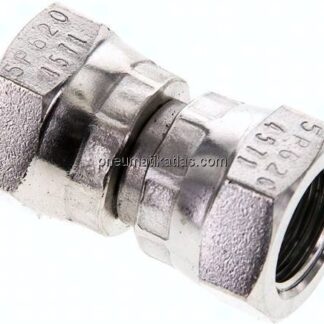 Gerader Verbinder 60°-Konus, G 1/4"-G 1/4", 1.4571