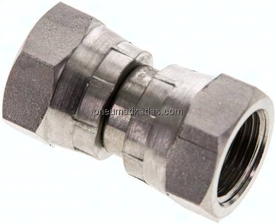 Gerader Verbinder 60°-Konus, G 3/8"-G 3/8", 1.4571