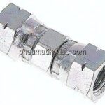 Gerader Verbinder JIC, UNF 7/16"-20-UNF 7/16"-20