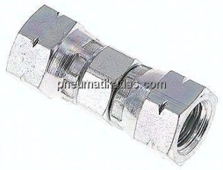 Gerader Verbinder JIC, UNF 7/16"-20-UNF 7/16"-20