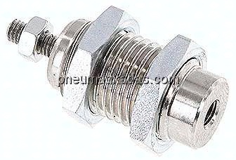 Einschraub-Pneumatikzylinder Kolben 10mm, 10mm Hub