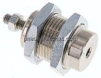 Einschraub-Pneumatikzylinder Kolben 16mm, 10mm Hub