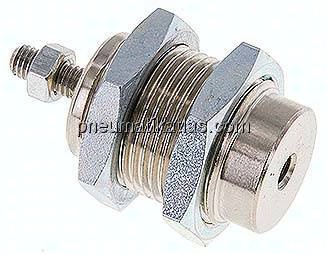 Einschraub-Pneumatikzylinder Kolben 16mm, 10mm Hub